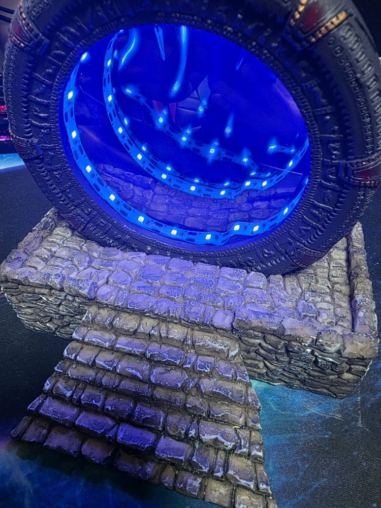 택포가 / 배터리 포함 / LED 조명 장식 / 알리발 스타 게이트 디오라마 포탈 LED 이미지