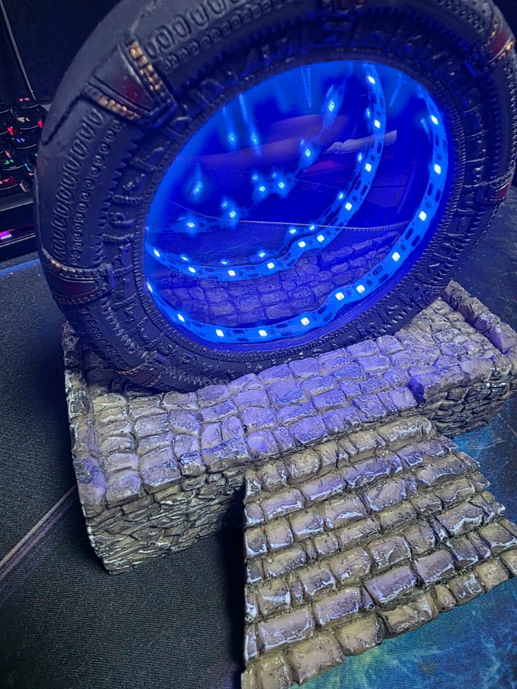 택포가 / 배터리 포함 / LED 조명 장식 / 알리발 스타 게이트 디오라마 포탈 LED 이미지