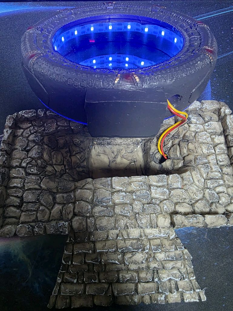 택포가 / 배터리 포함 / LED 조명 장식 / 알리발 스타 게이트 디오라마 포탈 LED 이미지