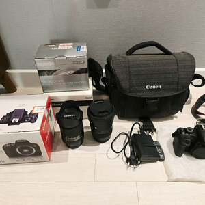 캐논 800d + 시그마 18-35 + 탐론 13-300 판매합니다. 이미지