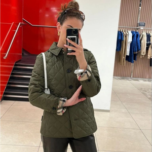 버버리 프랭크비 퀼팅 자켓 S 올리브카키 이미지