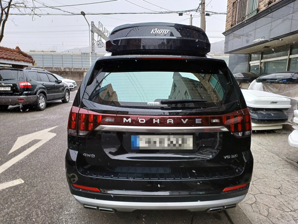 모하비더마스터 코토일체형루프박스 블랙유광 상태 A급 이미지