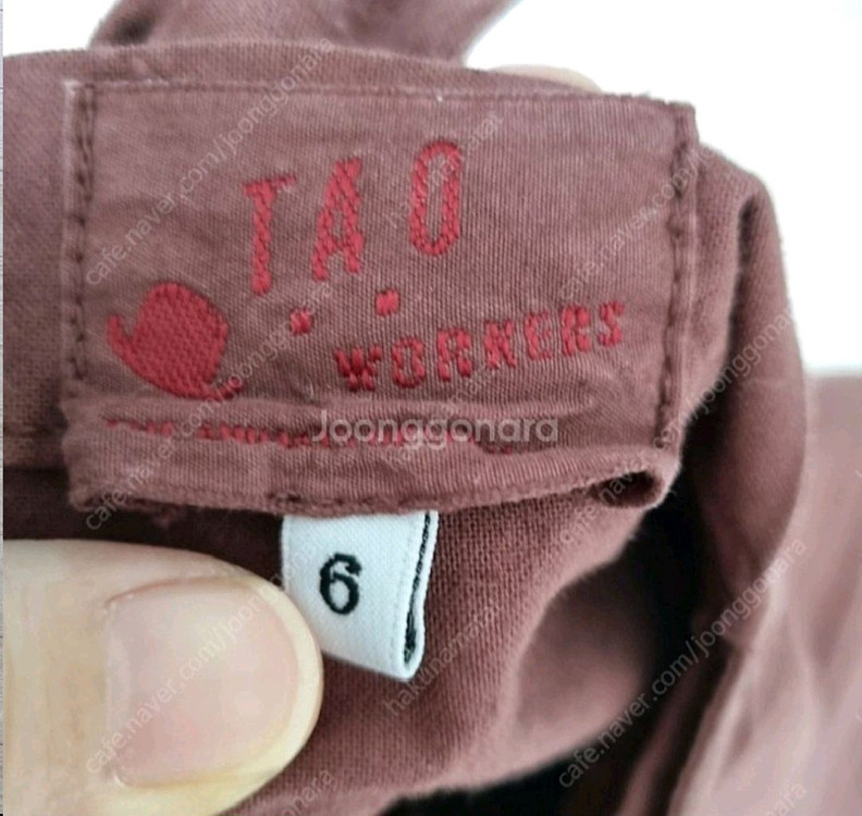 타오 워커스 멜빵바지 6y 중고 이미지