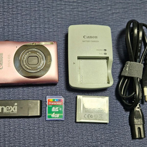디카 캐논 익서스 IXUS 105 핑크 세트 이미지