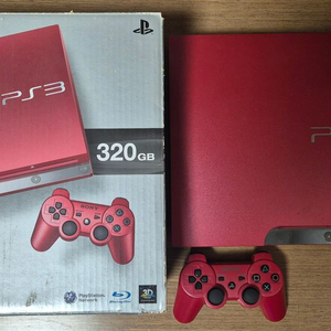 플스3(PS3) 1인셋 슬림(한정 스칼렛레드)500GB 팝니다. 이미지
