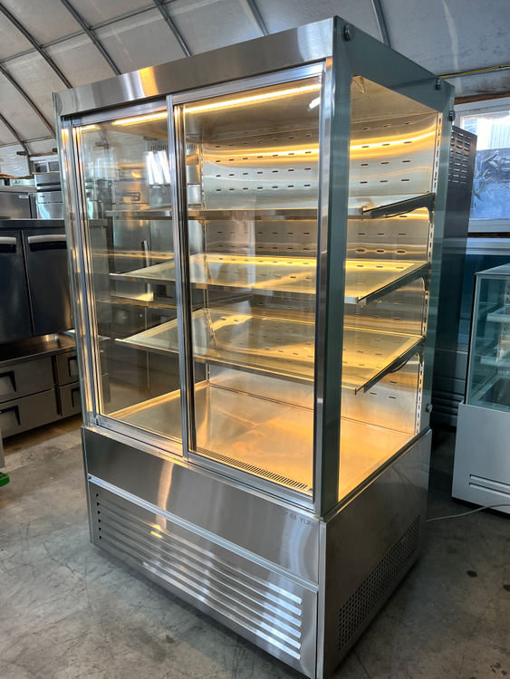 앞문형 쇼케이스 냉장고 냉동고 1200 4단 올스텐 정육 반찬 밀키트 야채 과일 프리미엄 고기숙성고 이미지