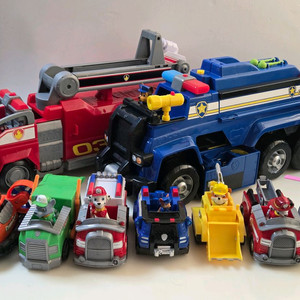 퍼피구조대 체이스경찰기동대 마샬디럭스소방차외 7종 이미지