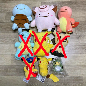 포켓몬 일본 정품 스페셜 고전 한정판 대타출동 피카츄 인형 이미지