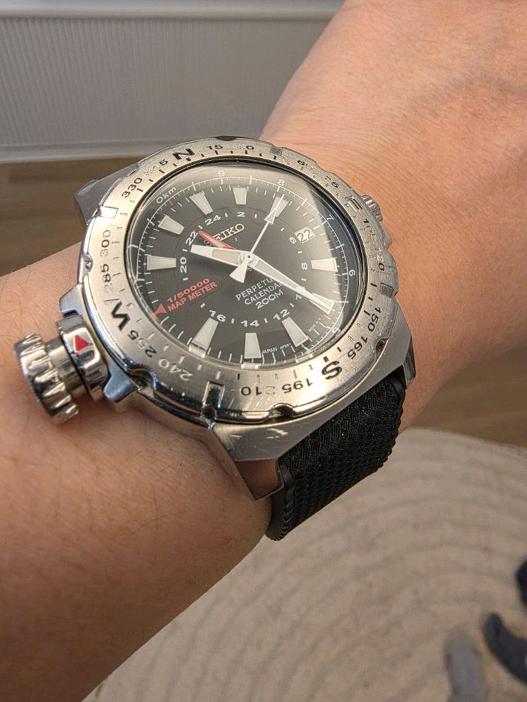 세이코 SLT095 맵 미터 (8F56) 쿼츠 이미지