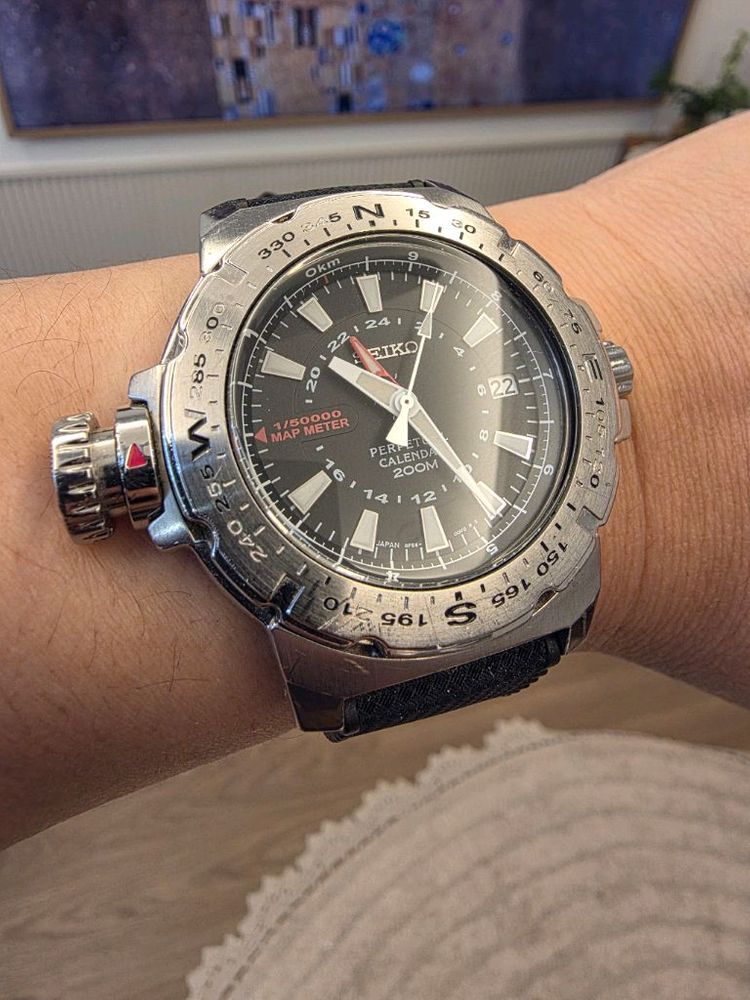 세이코 SLT095 맵 미터 (8F56) 쿼츠 이미지