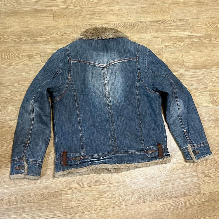 에드윈 빈티지 웨스턴 쉐르파 누빔 데님 양털 청자켓 (95-100) 이미지