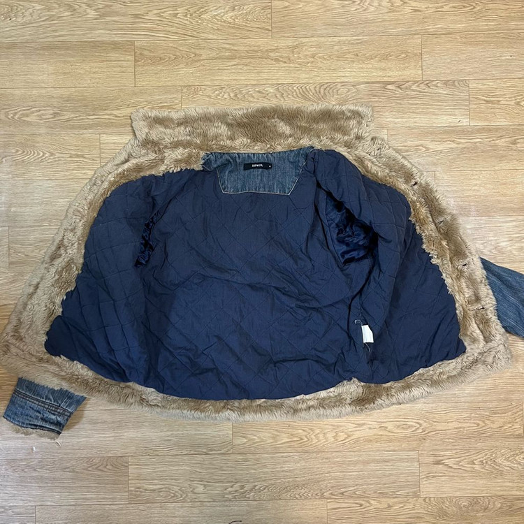 에드윈 빈티지 웨스턴 쉐르파 누빔 데님 양털 청자켓 (95-100) 이미지