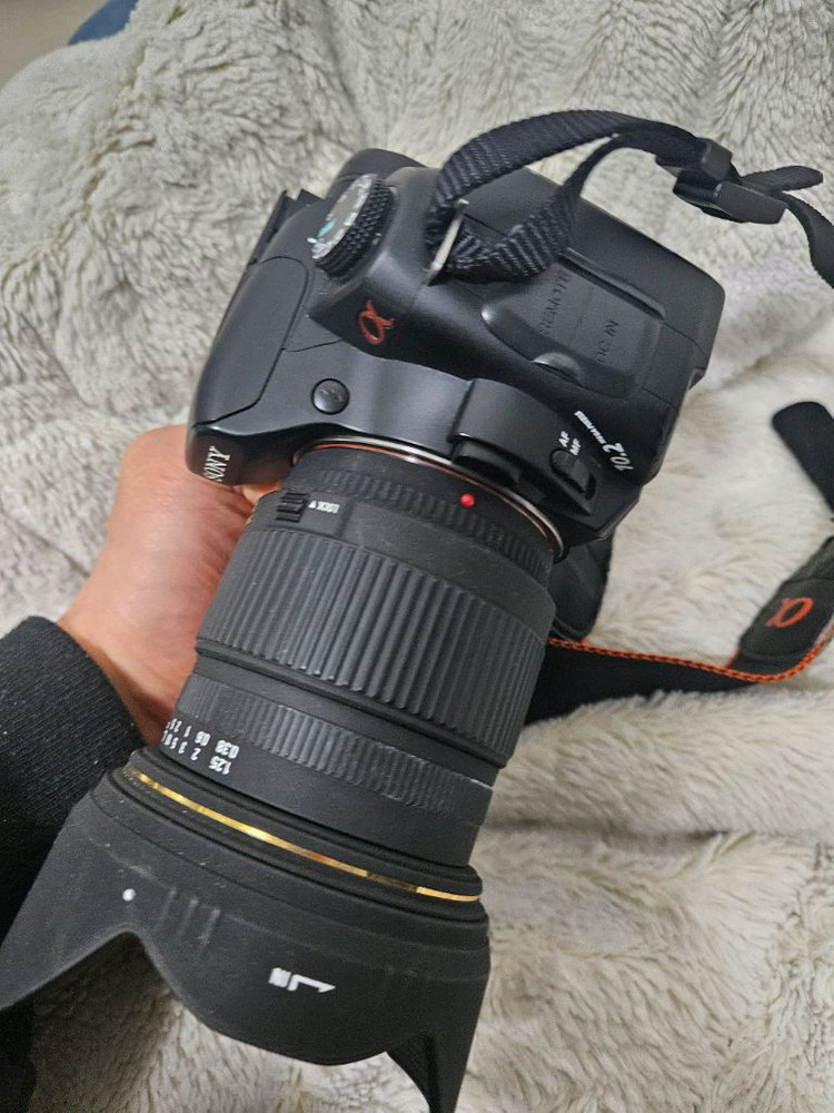 소니 dslr a300+시그마 24-600mm 렌즈 카메라 이미지