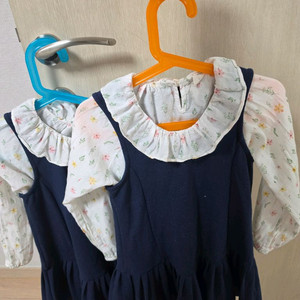 여아 원피스 120사이즈 컬리수 4벌 쌍둥이 일괄판매 이미지