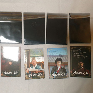 왕과사는남자 싸인 행운부적 포토카드 4장 굿즈 유해진 이준혁 전미도 유지태 (안전포장) 이미지