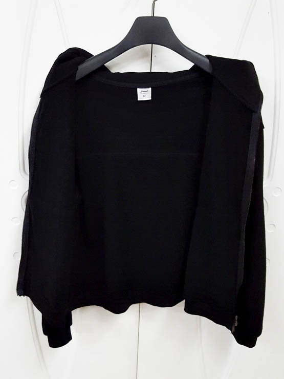 제멋 남성 오버핏 크롭 후드집업 블랙 M 이미지