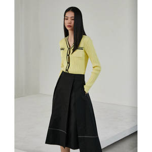 EGOIST 에고이스트 23 자카드 브이넥 니트 (55) 이미지