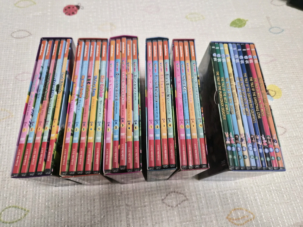 도라 더 익스플로러 1,2,4,5,6집 DVD(3집 mp4 파일) + 피터래빗 DVD 이미지