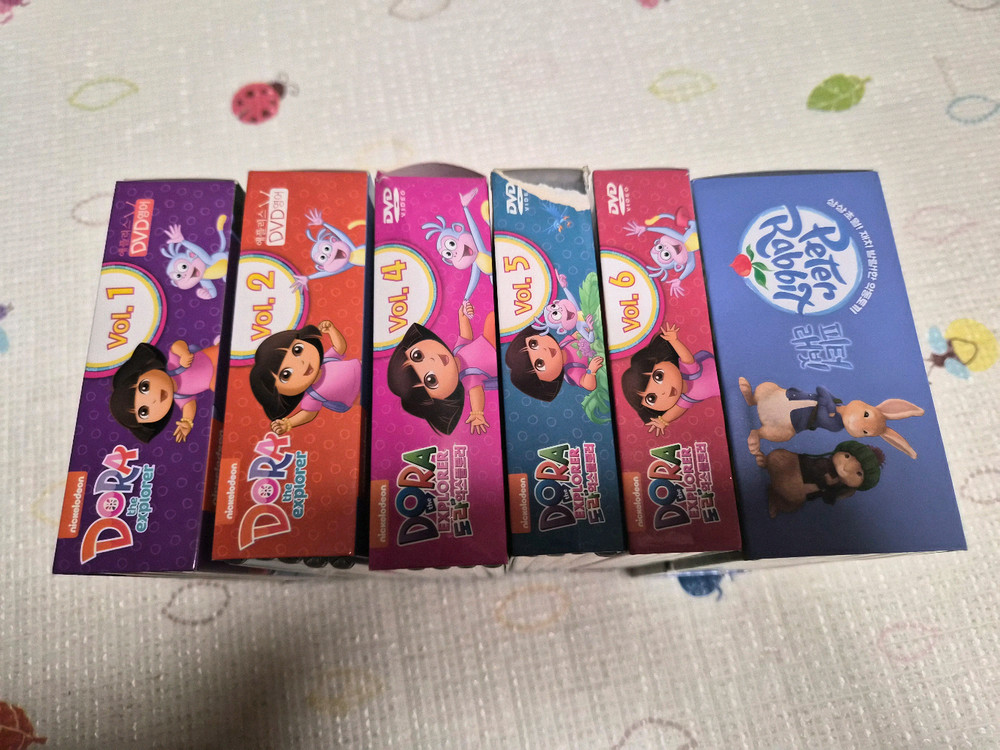 도라 더 익스플로러 1,2,4,5,6집 DVD(3집 mp4 파일) + 피터래빗 DVD 이미지