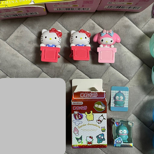 산리오 레드 키티 마멜 히퍼 쌀알피규어 가챠 한교동 농심 과자 새우깡 베이비 마이멜로디 시나모롤 잘자요 쿠로미 히퍼 이미지
