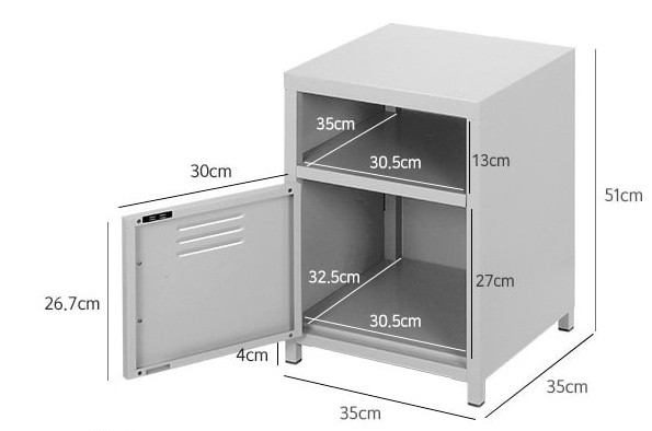 철재 캐비넷 디자인 협탁입니다. 이미지