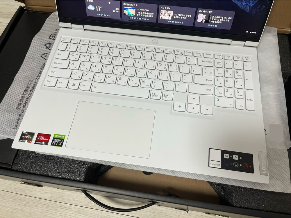레노버 리전 5 프로 16ARH 라이젠7 RTX3070 게이밍 노트북 풀박스 이미지