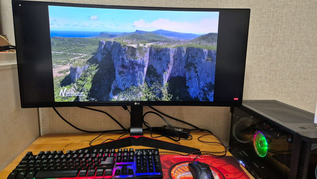 [컴퓨터본체]라이젠7 2700X / 32GB / RX580 8G+LG모니터 34인치 와이드 이미지