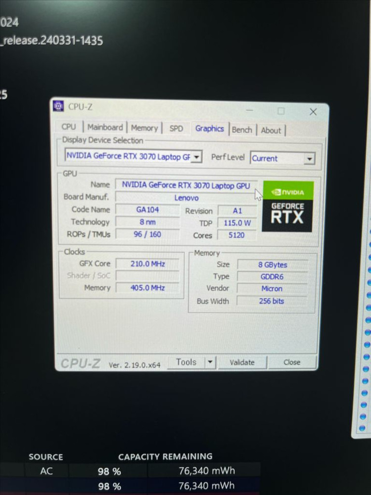 레노버 리전 5 프로 16ARH 라이젠7 RTX3070 게이밍 노트북 풀박스 이미지