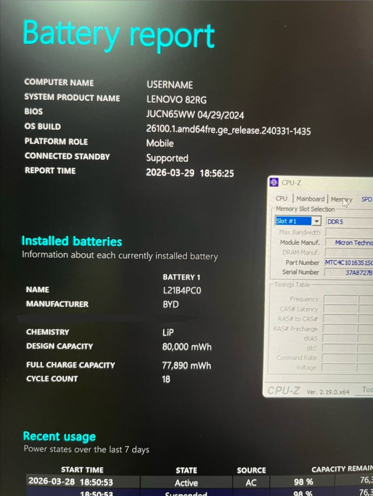레노버 리전 5 프로 16ARH 라이젠7 RTX3070 게이밍 노트북 풀박스 이미지