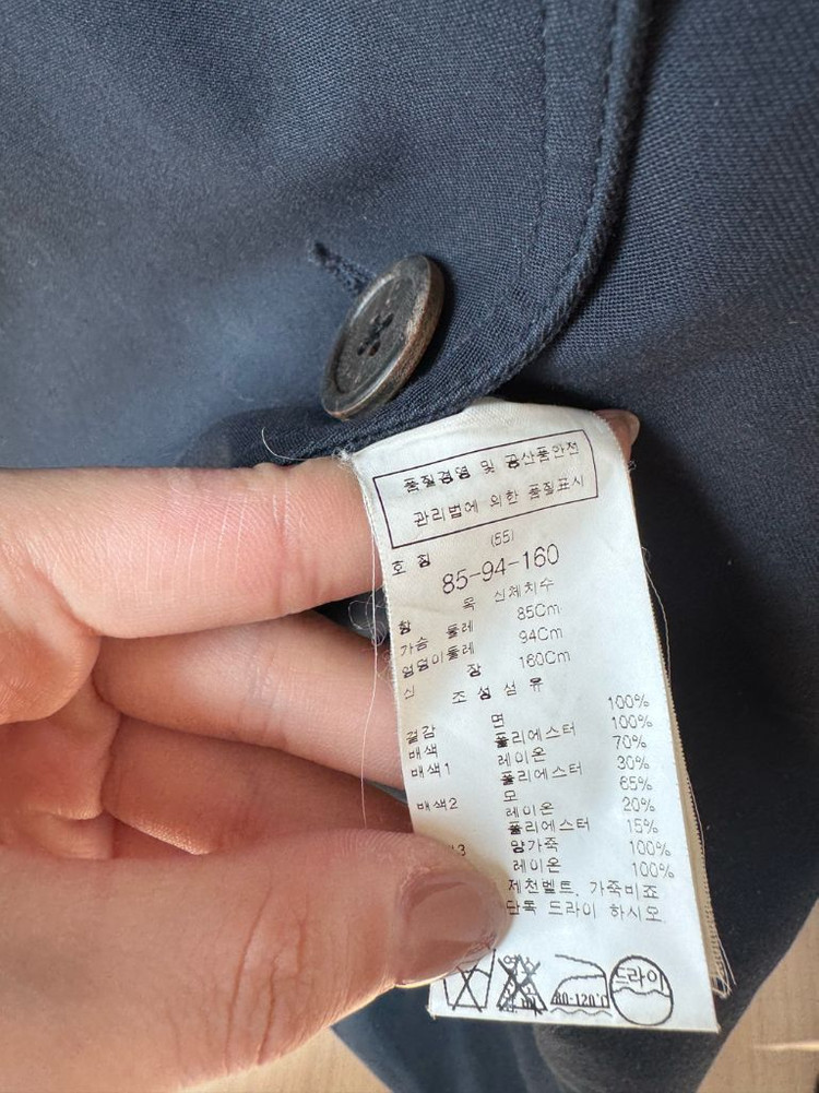 DEWL 듀엘 네이비 트렌치코트 55 이미지