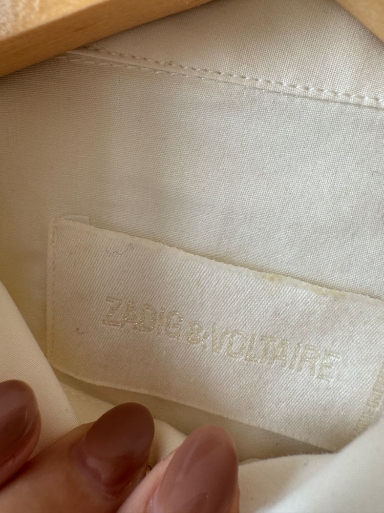 드라이 완료) 쟈딕앤볼테르 여성 코튼 화이트 셔츠 S 55 이미지