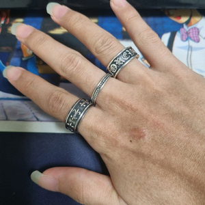 실버반지 3개 이미지