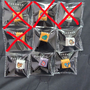 cu 포켓몬 키캡 이상해씨,나옹,이브이,꼬부기,푸린 이미지