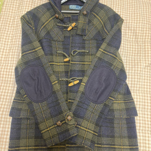 급매 폴로 랄프로렌 체크 더플 코트 이미지