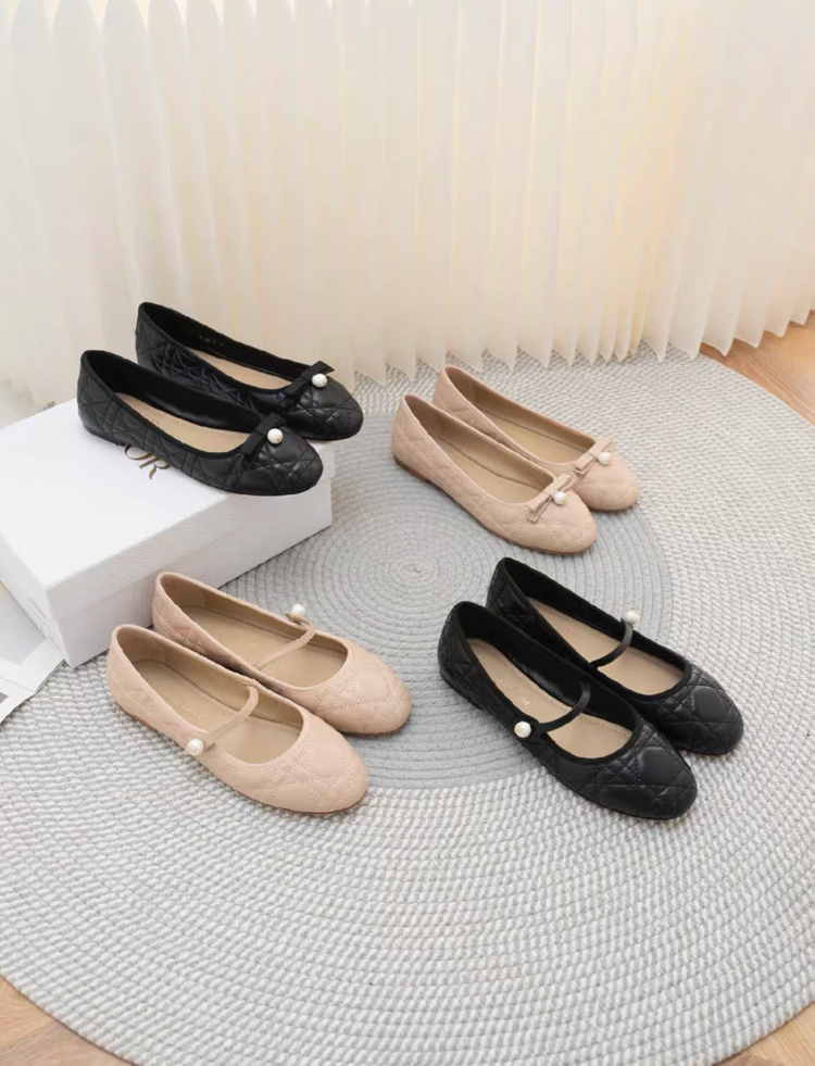 디올 발레리나 플랫 슈즈 까나쥬 이미지