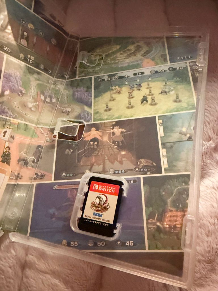 귀멸의칼날 도전 최강의 대원 닌텐도 스위치 게임칩 이미지