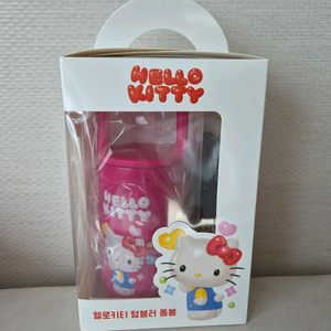 헬로키티 세븐일레븐 텀블러 핑크 세트 새상품 이미지