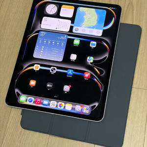 아이패드 프로 M5 13인치 실버 256GB 사이클5 신품급 애케플 + 케이스 이미지