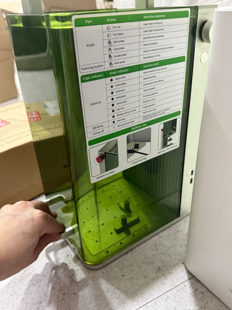 엑스툴 xTool F1 레이저 각인기 + 집진기 + 익스텐션 세트 판매 이미지