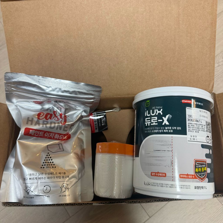 30,000원 ->10,000원 삼화페인트 듀로-X 밀크 화이트 1L (미개봉 새상품) 이미지