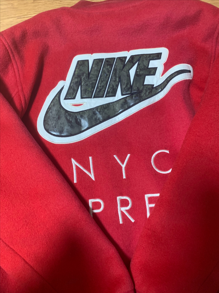 슈프림 나이키 슈나장 바시티 자켓 점퍼 스타장 이미지