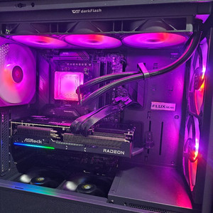 AMD 9800X3D X670E보드 32GB램 1TB 9070XT 게이밍본체 정리합니다 이미지