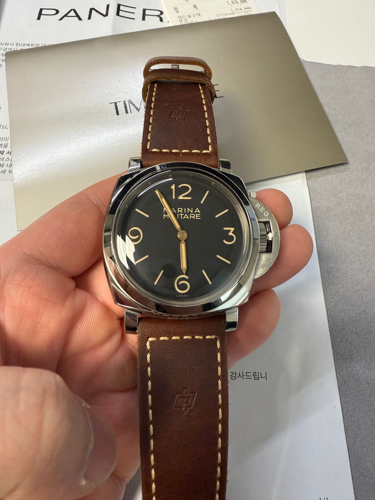 파네라이 673 / pam00673 47mm (정식오버홀 완료, 케이스&베젤 새파츠 교체) 이미지