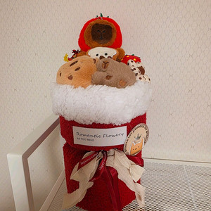 카피바라 꽃다발 인형 새상품 이미지