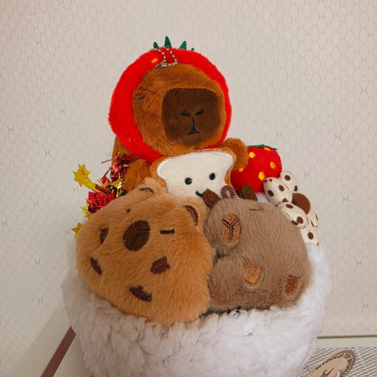 카피바라 꽃다발 인형 새상품 이미지