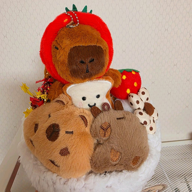 카피바라 꽃다발 인형 새상품 이미지