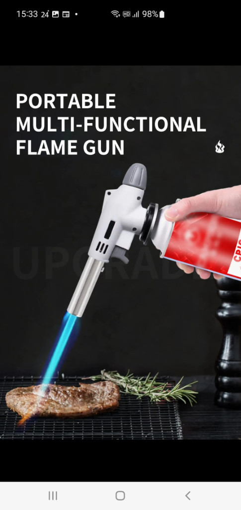 토치 부탄 캠핑 용접 바베큐 요리 자동점화 가스 이미지