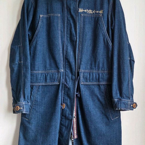 써스데이 아일랜드 데님 롱 자켓 사이즈s 이미지