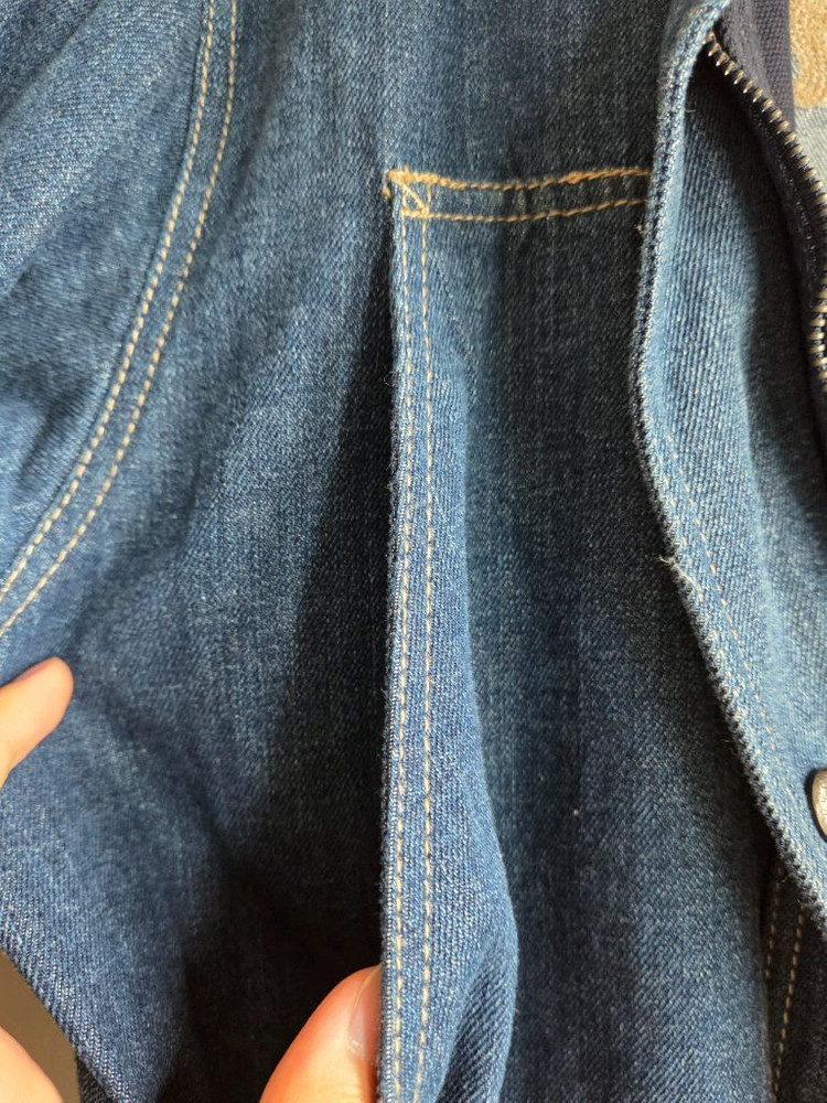 써스데이 아일랜드 데님 롱 자켓 사이즈s 이미지