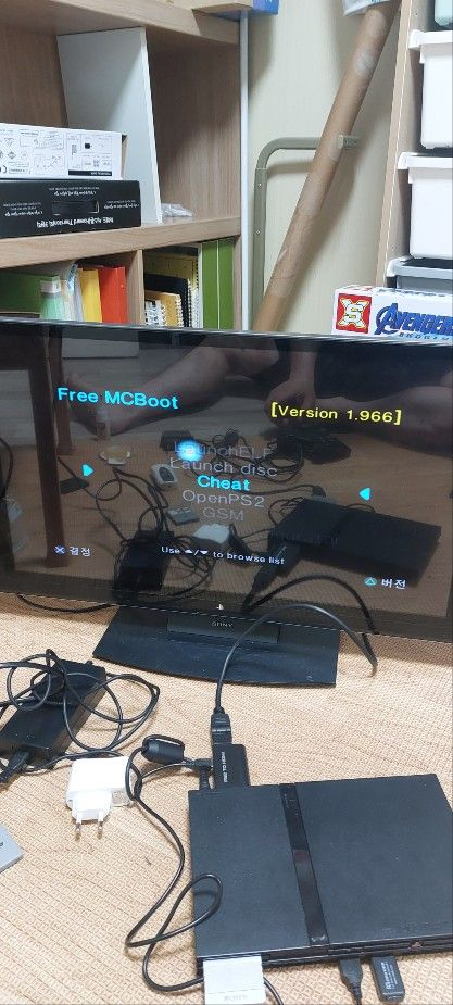 PS2 플스2 정품 메모리 8MB FMCB 포함 이미지